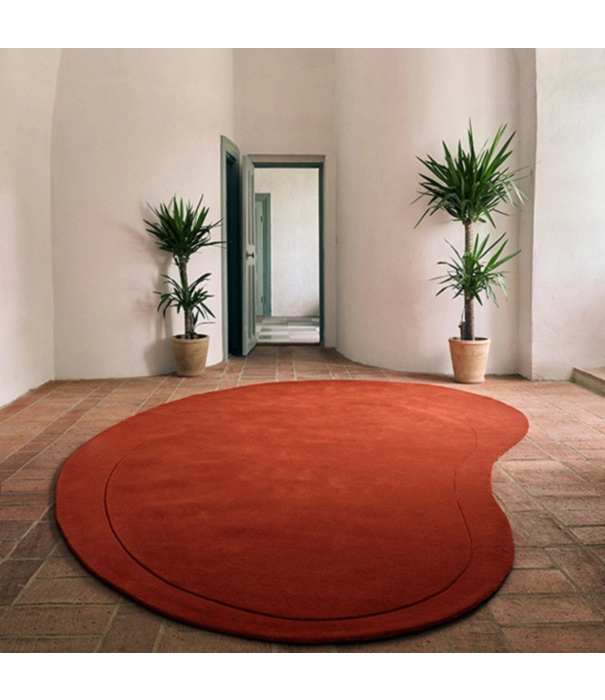Layered  Layered Residue Rug Tomato
