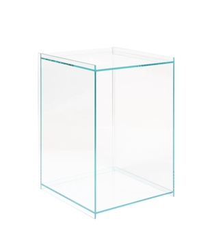 Frama Rivet Box table, clear glass