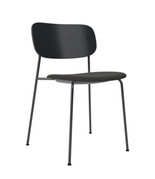 Audo Co Dining Stoel, zitting gestoffeerd