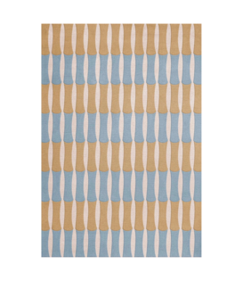 Layered Bamboo Forest Vloerkleed Blue