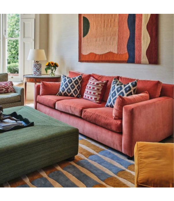 Layered  Layered Bamboo Forest Blue Rug