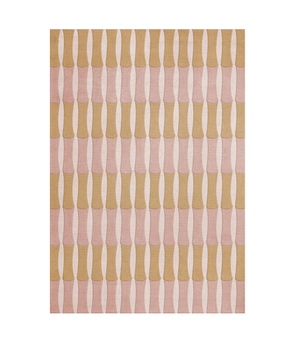 Layered  Layered Bamboo Forrest Rose Rug