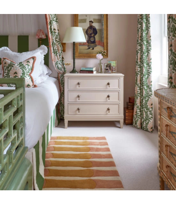 Layered  Layered Bamboo Forrest Rose Rug