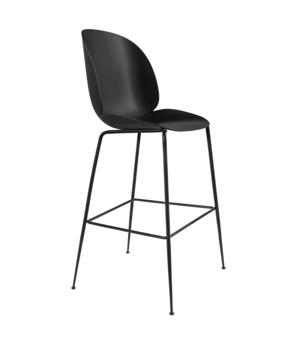 Gubi  Gubi Beetle bar stool black, black conic base - variants