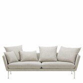 Vitra Suita 3-seater Sofa with back point cushion, Corsaro stone melange
