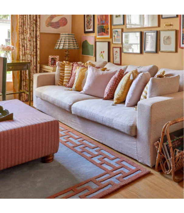 Layered  Layered Indochine Rug Blue Rust