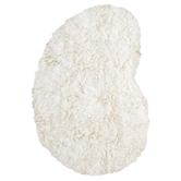 Layered Shaggy Residue Vloerkleed - Bone White