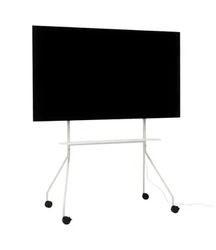 Pedestal Moon Rollin Pro TV Stand, pearl