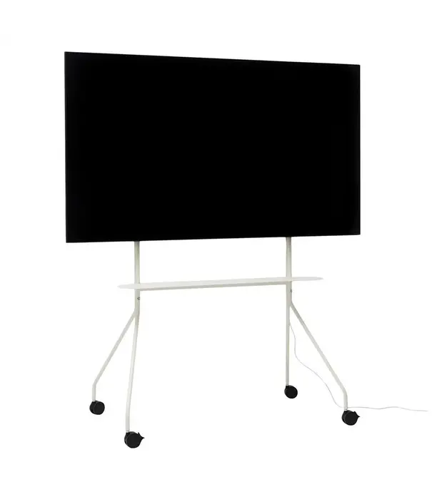 Pedestal Pedestal Moon Rollin Pro TV Stand, pearl