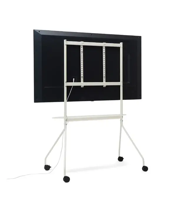 Pedestal Pedestal Moon Rollin Pro TV Stand, pearl