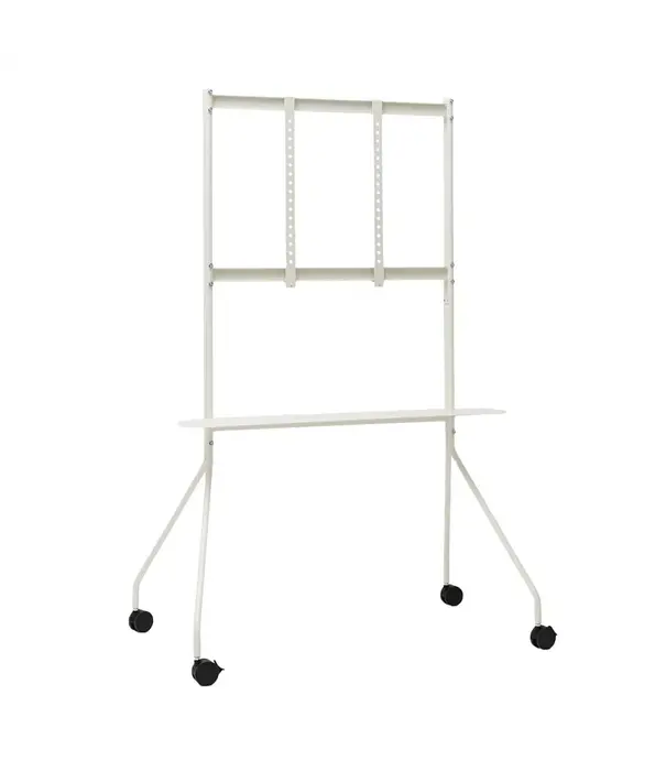 Pedestal Pedestal Moon Rollin Pro TV Stand, pearl