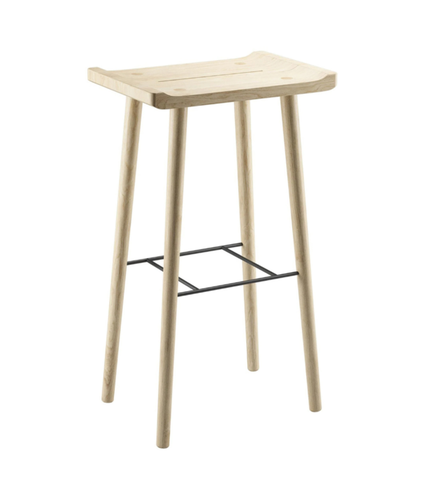 Ekta Living Ekta Living Scala Bar Stool oak H74