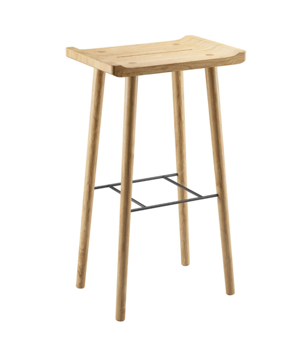 Ekta Living Ekta Living Scala Bar Stool oak H74