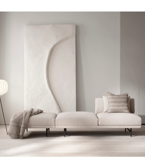 Vipp  Vipp 632 Chimney 3 seater sofa Bark Off White - light grey