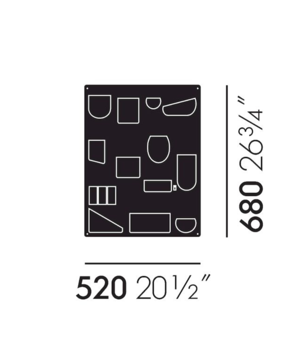 Vitra  Vitra Uten.Silo RE II organizer black 52 x 68