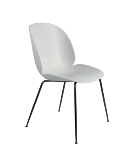 Beetle Dining Chair lunar gray, black conic base