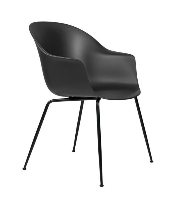 Gubi  Bat Eetkamerstoel recycled plastic, conic poten