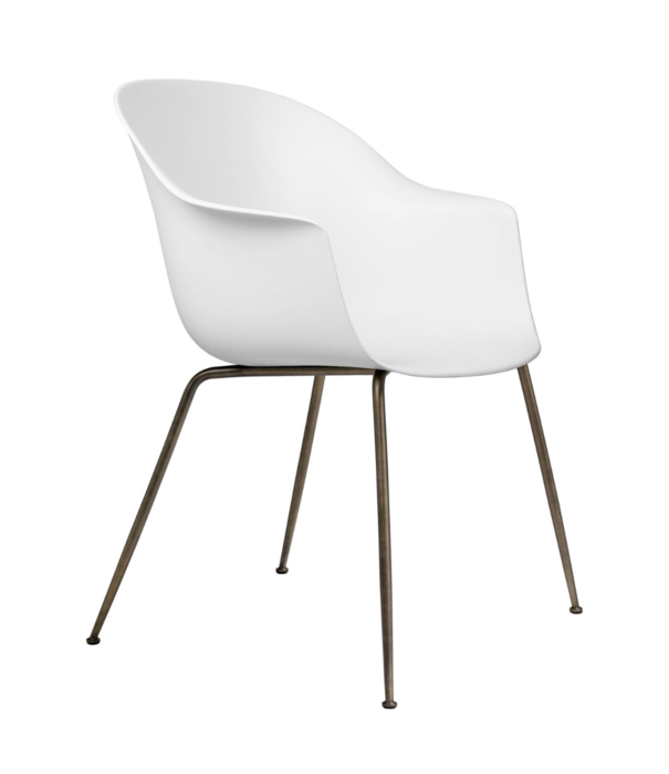 Gubi  Gubi Bat Dining Chair recycled plastic,  antique brass