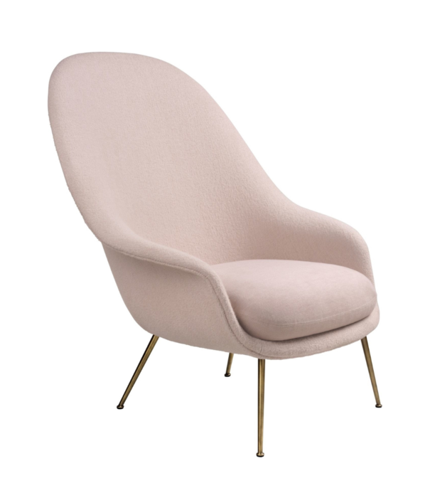 Gubi  Bat lounge stoel high back - conic voet