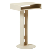 Pedestal Sidekick table, poeder gecoat staal