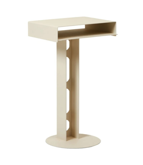 Pedestal Pedestal Sidekick table, poeder gecoat staal