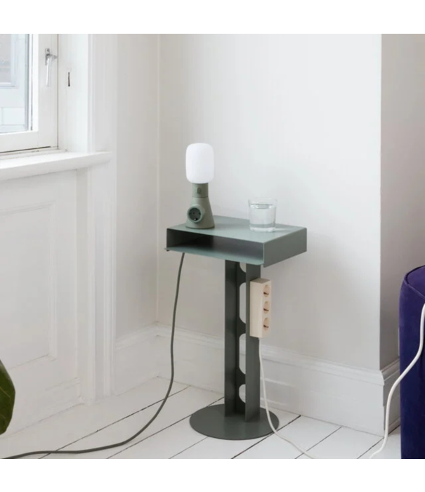 Pedestal Pedestal Sidekick table, poeder gecoat staal