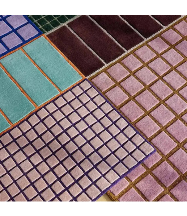 Finarte Finarte Baden vloerkleed  wol lilac