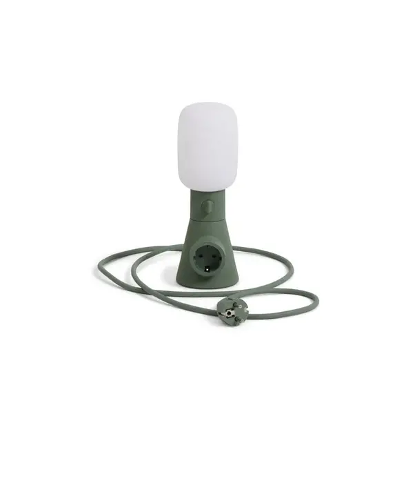 Pedestal Pedestal Plug-in lamp with dimmer, polycarbonate