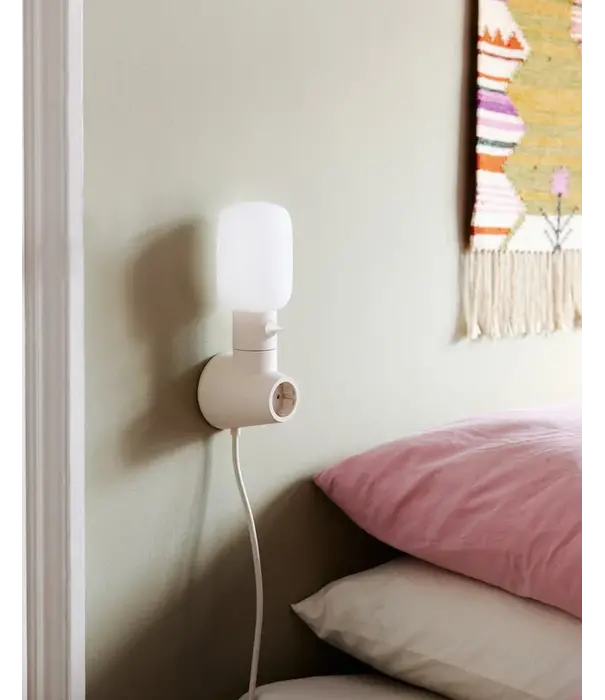 Pedestal Pedestal Plug-in lamp with dimmer, polycarbonate