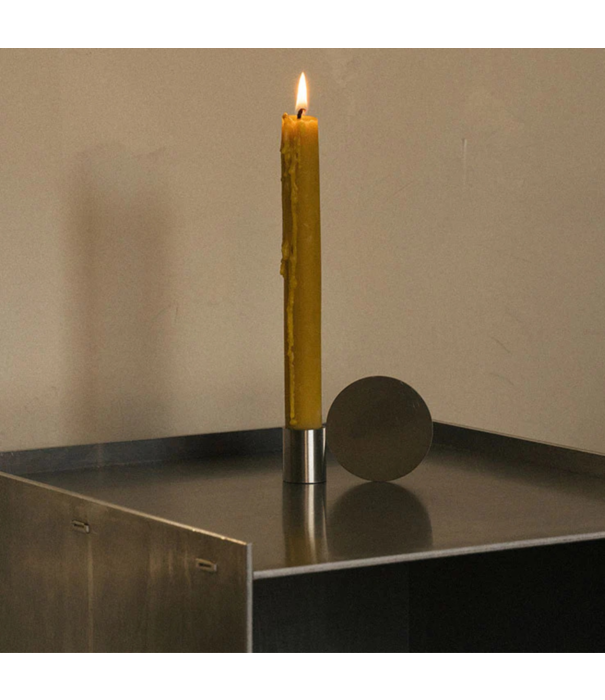 Frama  Frama Fundament candle holder set of three / brushed stainless steel