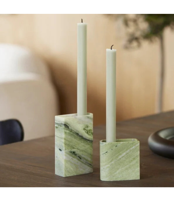 Northern  Northern Monolith Candle Holder mixed green marble