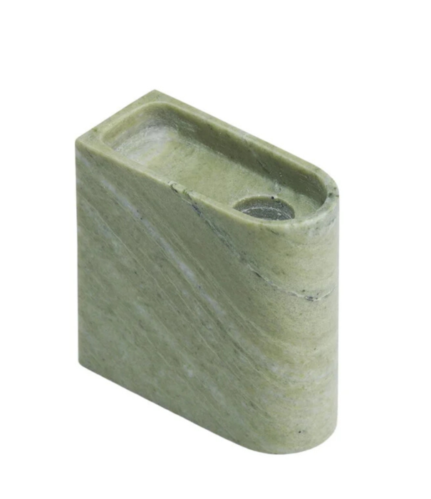 Northern  Northern Monolith Candle Holder mixed green marble