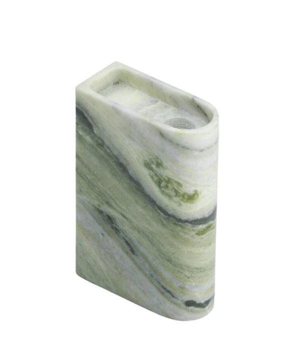 Northern  Northern Monolith Candle Holder mixed green marble