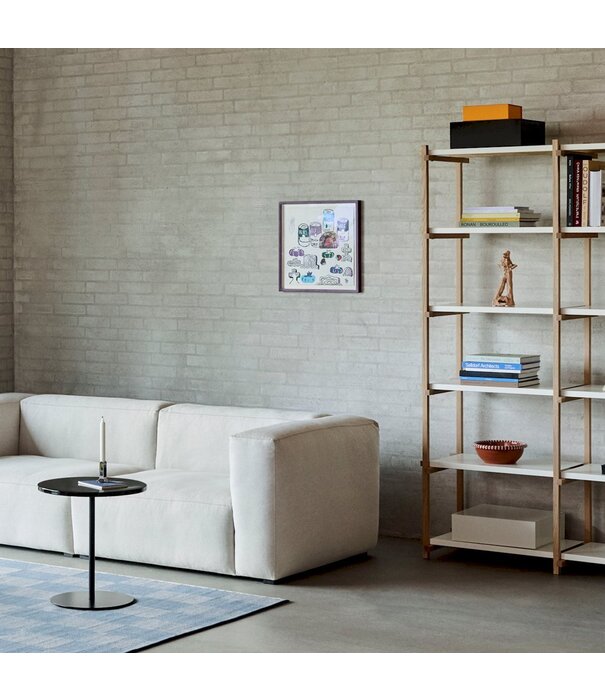 Hay  Woody Shelving Low soaped oak, almond white