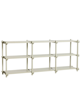 Woody Shelving Low smokey grey beech