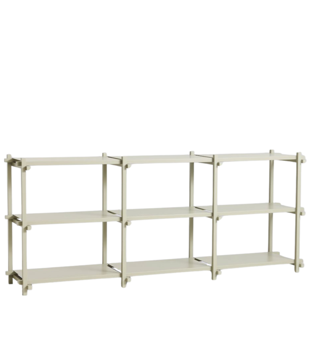 Hay  Woody Low Kast smokey grey beuken