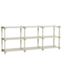 Hay Woody Shelving Low smokey grey beech