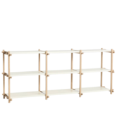 Woody Shelving Low soaped oak, almond white