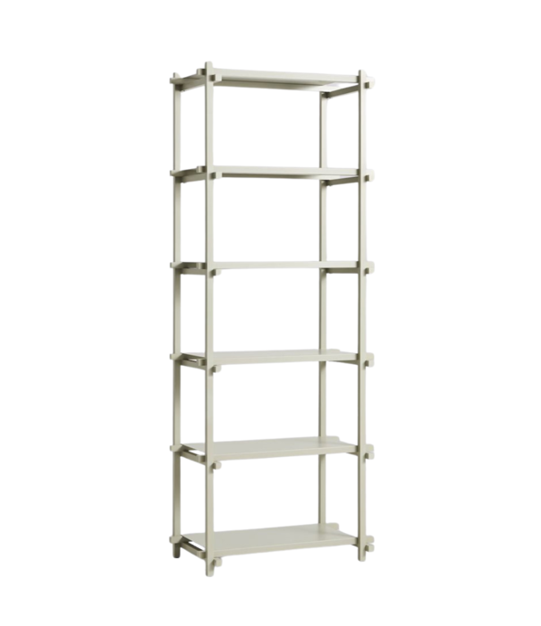 Hay  Woody Column Boekenkast High smokey grijs beuken