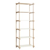 Woody Column Boekenkast High gezeept eiken, almond white