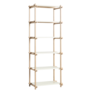 Hay Woody Column Boekenkast High gezeept eiken, almond white