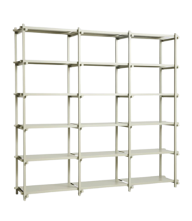 Woody Shelving High smokey grey beech