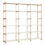 Hay Woody High Stellingkast gezeept eiken frame, almond wit