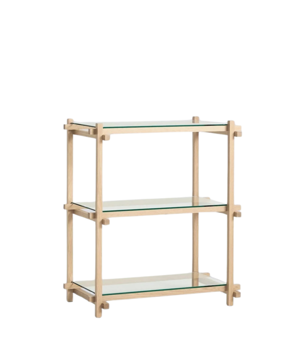 Hay  Woody Kast gezeept eiken 2.0 column low helder glas