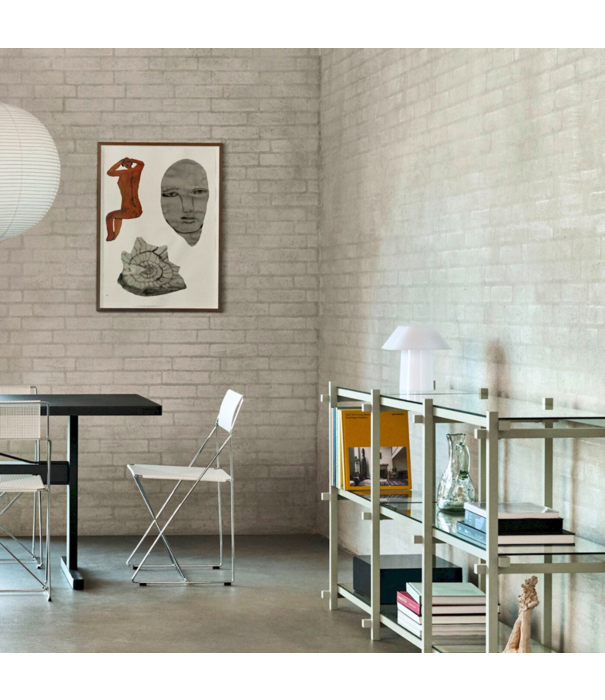 Hay  Hay Woody Low Kast smokey grey beuken, helder glas