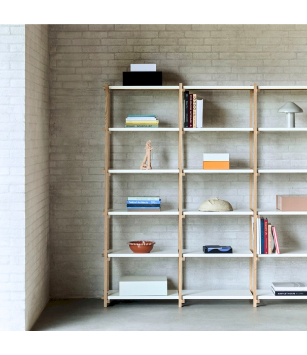 Hay  Woody Column Shelving High soaped oak, almond white