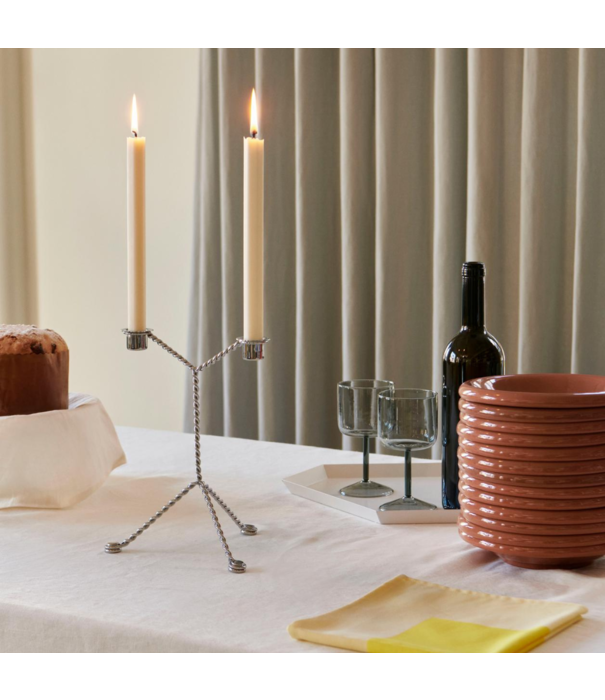 Hay  Hay Wire Candlestick / steel