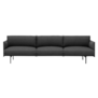 Muuto Outline 3,5-seater Sofa Remix 163, base black