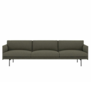 Muuto Outline 3,5-seater Sofa Fiord 961, base black