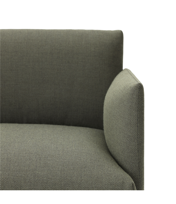 Muuto  Muuto Outline 3,5-zits Bank Fiord 961, voet zwart